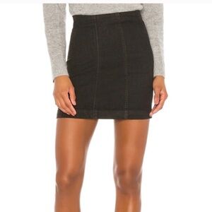 Free People Size 10 black mini skirt